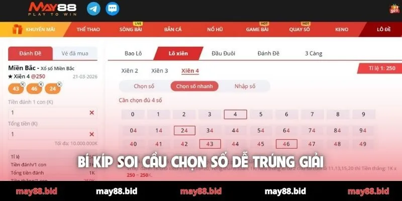Bí kíp soi cầu chọn số dễ trúng giải
