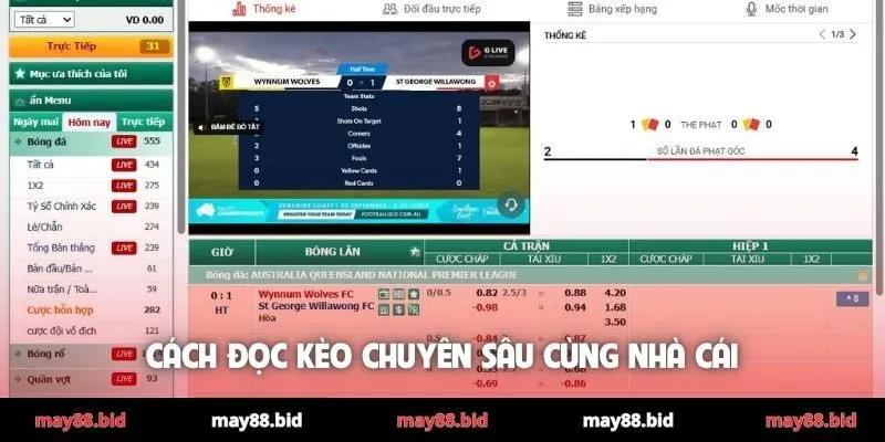 Cách đọc kèo chuyên sâu cùng nhà cái