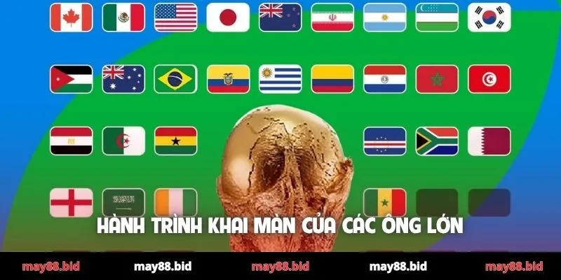 Hành trình khai màn của các ông lớn