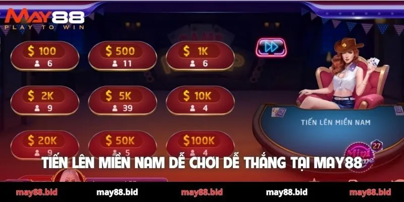 Tiến Lên Miền Nam dễ chơi dễ thắng tại MAY88